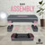 Adjustable Exercise Stepper Kit with Dumbbells & Kettlebell & Weightlifting Belt & Measuring Tape, 2 Level Risers Aerobics Step Platform for Home Gym Exercise Fitness Workout, Pink Grey
