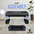Adjustable Exercise Stepper Kit with Dumbbells & Kettlebell & Weightlifting Belt & Measuring Tape, 2 Level Risers Aerobics Step Platform for Home Gym Exercise Fitness Workout, Blue Black