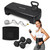 Adjustable Exercise Stepper Kit with Dumbbells & Kettlebell & Weightlifting Belt & Measuring Tape, 2 Level Risers Aerobics Step Platform for Home Gym Exercise Fitness Workout, Black