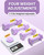 Adjustable Dumbbells Set 4 in 1 Hand Weights Set for Women Men 10 LB Dumbbell Pair Each 2lbs 3lbs 4lbs 5lbs Weights Dumbbells Set with TPU Soft Rubber Handle for Home Gym Exercise Fitness - Purple