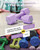 Adjustable Dumbbells Set 4 in 1 Hand Weights Set for Women Men 10 LB Dumbbell Pair Each 2lbs 3lbs 4lbs 5lbs Weights Dumbbells Set with TPU Soft Rubber Handle for Home Gym Exercise Fitness - Purple
