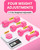 Adjustable Dumbbells Set, 4 in 1 Hand Weights Set for Women Men 10 LB Dumbbell Pair Each 2lbs 3lbs 4lbs 5lbs Weights Dumbbells Set with TPU Soft Rubber Handle for Home Gym Exercise Fitness - Rose