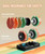 EOAT Adjustable Dumbbells Single, 55LB 5 in 1 Free Adjustable Dumbbell Set with Anti-Slip Handle & Rainbow-colored Weight Plates for Home Gym, Weight Set for Women Men (55LBS Single)