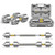 PHOEROS Adjustable Dumbbell Set - 44/66/88 LBS weights set, Dumbbell Barbell 3 in 1, Steel Dumbbells Pair with Connecting Rod for Adults Women Men Fitness Workout, Home Gym Exercise Training Equipment (88lbs)
