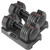 CAP ADJUSTABELL® 25 lb Pair of Adjustable Dumbbells with Contoured Full Rotation Handle, Honeycomb Black Handle