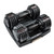 CAP 12.5 lb Pair ADJUSTABELL Adjustable Dumbbell with Contoured Full Rotation Handle, Honeycomb Design, Black