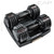 CAP 12.5 lb Pair ADJUSTABELL Adjustable Dumbbell with Contoured Full Rotation Handle, Honeycomb Design, Black