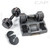 CAP 12.5 lb Pair ADJUSTABELL Adjustable Dumbbell with Contoured Full Rotation Handle, Honeycomb Design, Black