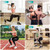LIFERUN 10lb Steel Adjustable Dumbbell Set of 2, Free Weights Dumbbells Set, Non-Slip and Comfortable Foam Handle, Adjustable Dumbbells Weights Set for Home Gym Office Exercise