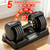 25/55lb Adjustable Dumbbell Set of 2, 5-in-1/10-in-1 Free Weights with Anti-Slip Texture Handle for Exercise, Fitness Equipment Set for Home Gym Strength Training, Suits Both Men and Women(Black 25LBS Pair)