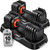 Rendpas Adjustable Dumbbells Set of 2, 1-Sec Adjustable Weights Dumbbells Set, 10 in 1 Dumbbell Set with Anti-Slip Texture Handle, Weight Set For Home Gym Suit both Men and Women