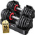 Rendpas Adjustable Dumbbells Set of 2, 1-Sec Adjustable Weights Dumbbells Set, 16 in 1 Free Dumbbell with Anti-Slip Texture Handle, Weight Set For Home Gym Suit both Men and Women (80LBS-Pair)