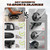 EAST MOUNT Ab Roller Wheel - Ab Roller with Elbow Support for Core Workout Belly Fat Automatic Rebound Abdominal Wheel for Women Men Home Gym Equipment (Black)