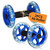 Kisangel 2pcs Ab Roller Wheel, Exercise Abdominal Roller Dumbbell Fitness Dual Wheel for Hand Weights Equipment