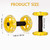Exercise Ab Roller Wheel Tummy Weight Equipment Abdominal Roller Hand Weights Dumbbell for Yellow Fitness Device