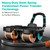 2025 New Automatic Rebound Ab Roller Wheel with Elbow Support & 4-Wheel Design - Core Exercise Equipment for Home Gym, Abdominal Workout Machine for Men/Women, Belly Fat Burner,Portable Fitness Roller Wheel (Orange)