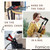 Famica Crutch for Adult (x1 Unit, Open Cuff) - Adjustable Ergonomic Handles, Cuff, Height, Foldable, Lightweight and Non-slip Forearm Crutches
