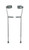 Drive Medical Forearm Crutch, Gray, Adult (10403)
