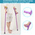 Antdvao Forearm Crutches Pair Folding Forearm Crutches Anti-Drop Cuff Reduces The Hassle of Picking Up Forearm Crutch，Comfortable Grip and Wear-Resistant, Non-Slip Forearm Crutches (Violet)