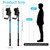 FUSHIDE Forearm Crutches for Adults, 3-Angle Adjustable Arm Crutches for Walking, Ergonomic Crutches for Men or Women, Aluminum, Blue, Crutches for Leg Injury, Surgery Recovery, Disabled（1Pair）