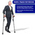 Ergobaum® 7TH Generation Prime by Ergoactives. 1 Pair (2 Units) of Ergonomic Forearm Crutches - Adult 5' - 6'6'' Adjustable (Green)