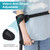 Forearm Crutches for Adults, Folding Crutches for Walking, Have Adjustable Forearm Crutch Pads, with Four Corner Base Prevent Slipping , Suitable for Old People, Lame People (Black)