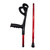 Lightweight Foldable Forearm Crutch, Aluminum Walking Stick,Height Adjustable, Ergonomic Handle with Comfortable Grip 2ZG-02BM (Red)