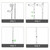 VISIONU Lightweight Foldable Forearm Crutch, Aluminum Walking Stick,Height Adjustable, Ergonomic Handle with Comfortable Grip 2ZG-02BM (Black)