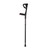 VISIONU Lightweight Foldable Forearm Crutch, Aluminum Walking Stick,Height Adjustable, Ergonomic Handle with Comfortable Grip 2ZG-02BM (Black)
