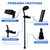 in-Motion Forearm Crutches | Spring Assist Crutches for Adults | Walking Crutch with Ergonomic Handle | Articulating Tips | Size Short (4'2" - 5'5") | Lightweight & Durable | Charcoal | 350lb Capacity
