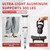 Muyege.Duan Aluminum Underarm Crutches for Adults & Seniors, Adjustable Height 38.2-61.8 in (16 Levels), Lightweight 2.0 lb Each, 300 lb per Pair, Non-Slip Tips, Tool-Free Setup, Push-Pin Locking
