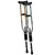 York Nordic - Spring Cushion Crutches Perfect for Sports Injuries and Travel - Heights 4'7" to 6'6" - Adjust Down to 22" for Travel