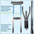 York Nordic - Spring Cushion Crutches Perfect for Sports Injuries and Travel - Heights 4'7" to 6'6" - Adjust Down to 22" for Travel