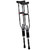 York Nordic - Spring Cushion Crutches Perfect for Sports Injuries and Travel - Heights 4'7" to 6'6" - Adjust Down to 22" for Travel