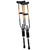 York Nordic - Spring Cushion Crutches Perfect for Sports Injuries and Travel - Heights 4'7" to 6'6" - Adjust Down to 22" for Travel