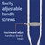 Medline Aluminum Crutches for Kids, Adults, & Seniors, Walking Aid for Reliable Balance, Comfortably Holds 300 LBS, Fits Patients Between 5'10" to 6'6" Tall