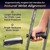 MD by DRIVE Air-Crutch Lightweight Walking Crutch, Adult Crutches for Walking with Comfortable Underarm Pads and Ergonomic Grips, Adjustable Height 4'7"-6'7", 300 lb Capacity, Black