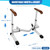 FSA/HSA Eligible Toilet Safety Rails for Elderly with Solid Wood Handles, Adjustable Height & Width, Heavy Duty Thickened Toilet Safety Frame, 520 LBS Capacity, Handles for Disabled & Seniors
