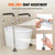 VEVOR Toilet Safety Rail, Bathroom Toilet Seat Safety Frame, Adjustable Width & Height Fit Most Toilets, 300lbs Capacity, Medical Toilet Handles with Padded Armrests for Handicap, Elderly, Disabled