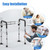 UGarden Upgraded Toilet Safety Rails 380LBS, Stainless Steel Toilet Rail Frame, Adjustable Stand Alone Toilet Support with Non-Slip Grips & Suction Cups,Tool-Free Assembly, Fits for Elderly/Disabled