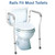 Carex Toilet Safety Rails, Adjustable and Detachable Toilet Safety Frame with Handles for Elderly, Handicap, or Disabled, Heavy-Duty Non-Slip Bathroom Grab Bar, with Padded Handles and Aluminum Frame