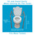 Carex Toilet Safety Rails, Adjustable and Detachable Toilet Safety Frame with Handles for Elderly, Handicap, or Disabled, Heavy-Duty Non-Slip Bathroom Grab Bar, with Padded Handles and Aluminum Frame