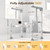 Toilet Safety Rails for Elderly & Disabled with Glow-in-the-Dark Handles, 450 lbs Heavy-Duty Frame, Flip-Up Arms, Dual Lock (Suction & Clamp), Adjustable No-Wobble Support, Grey