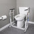 FSA/HSA Eligible, Vaunn Medical Bathroom Patented Height Adjustable Height Toilet Rail Grab Bar and Commode Safety Frame Handle
