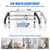 UGarden Toilet Safety Rails, Stainless Steel Adjustable Toilet Frame with Soft Handles&Tissue Holder, 380LBS Foldable Detachable Toilet Safety Frame for Elderly, Seniors, Handicap & Disabled