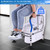 Toilet Safety Rail Frame, Heavy Duty Stand Alone Toilet Rail with Handles for Elderly Handicap, Adjustable Height & Width, Double Crossbar & Suction Cups, 330lbs Capacity, Fits Most Toilets