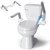 ZEAGUS Toilet Safety Rails for Seniors,500lb Heavy-Duty Toilet Safety Frame,60° Adjustable & Space-Saving Toilet Assist Arms,Toilet Handles for Elderly,Disabled, and Mobility Impaired