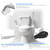 ZEAGUS Toilet Safety Rails for Seniors,500lb Heavy-Duty Toilet Safety Frame,60° Adjustable & Space-Saving Toilet Assist Arms,Toilet Handles for Elderly,Disabled, and Mobility Impaired