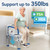 Loyoda Toilet Safety Rails for Seniors,Adjustable Toilet Handles for Elderly and Disabled (350 Lb),Foldable Toilet Rails Fit Most Toilets
