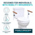 Lunderg Toilet Safety Rails for Seniors - Easy Installation & Super Sturdy Grab Bars Arms - Non-Bulky & Elegant Handicap Toilet Safety Frame - Seat Handles for Elderly, Disabled or Mobility Issues